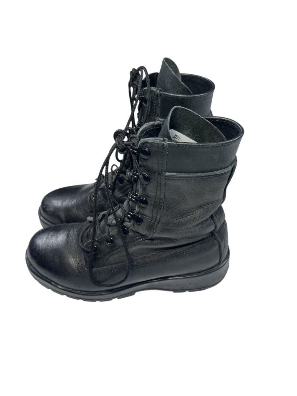 Belleville Mens 360 ST Black Leather Military Tactical Steel Toe Boots Size 8M